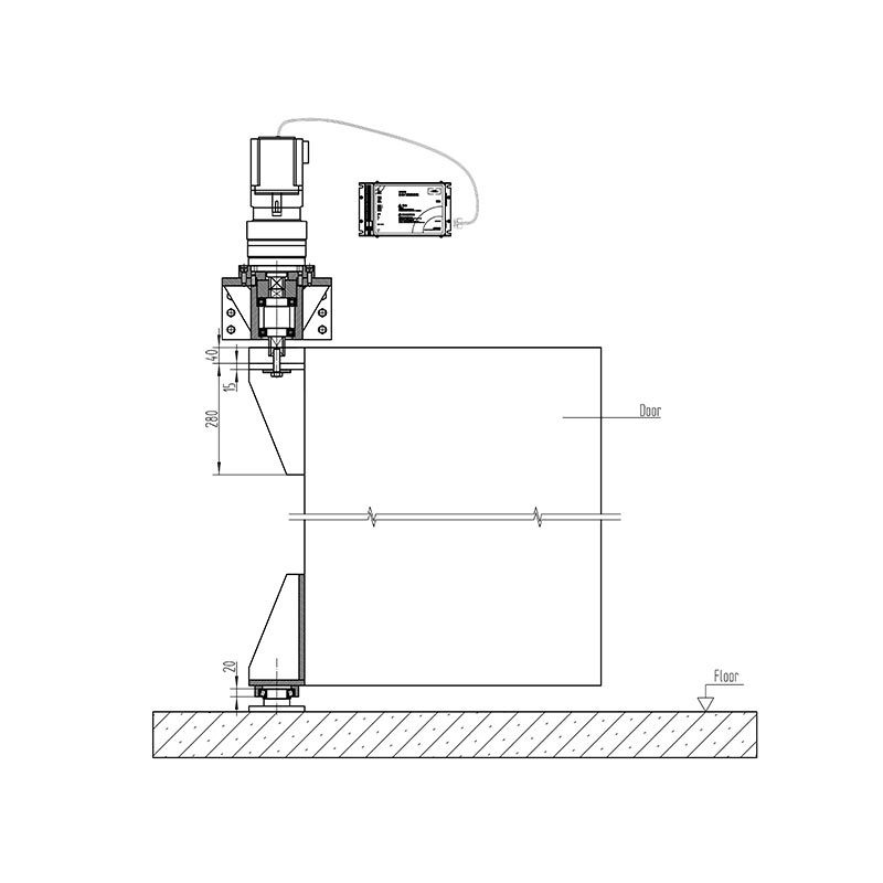 3000 kg Automatysk Swing Operator 3000 kg Automatysk Swing Operator